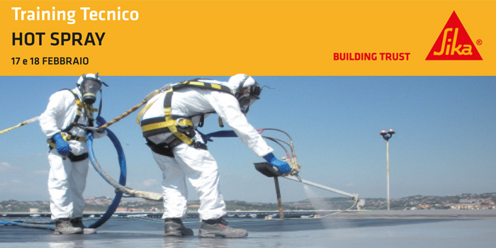 Training tecnico Hot Spray di Sika Italia 17-18 febbraio 2016